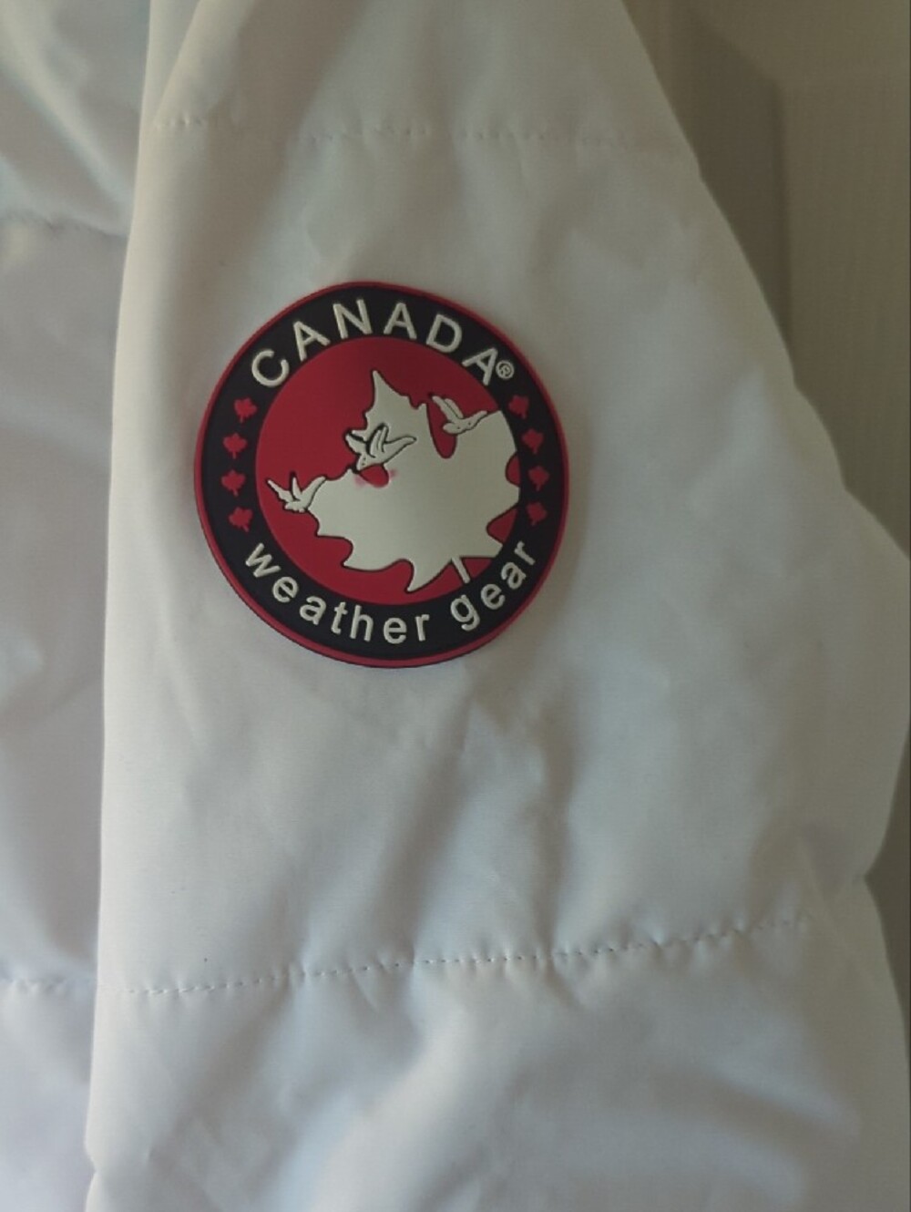 Canada Peak Women's White Insulated Ski Parka with Hood - Picture 10 of 12